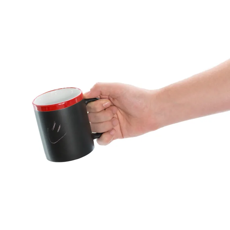Taza Colorful 350 ml. Presentación Individual. Tiza Incluida