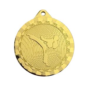 Medalla de Karate Dorada en Metal