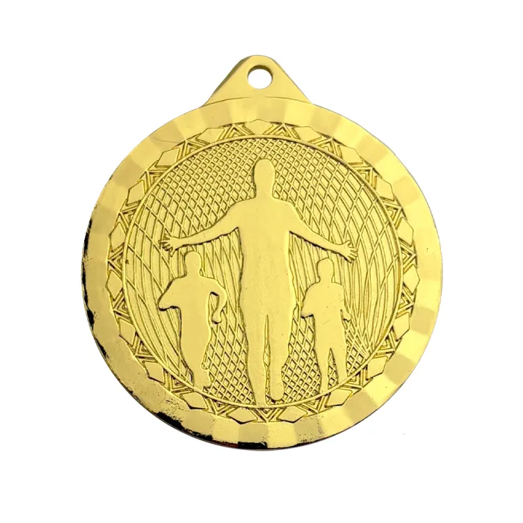 Medalla de Cross en Metal Dorado Atletismo