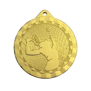 Medalla de Tenis en Metal Dorado