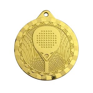 Medalla de Pádel en Metal Dorado