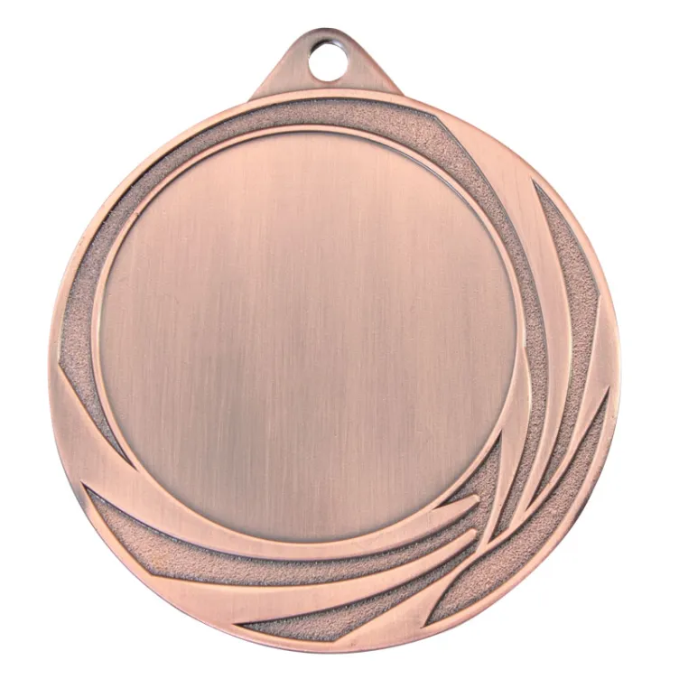 Medalla Deportiva Dorada de Metal – Diseño Personalizado