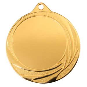 Medalla Deportiva Dorada de Metal – Diseño Personalizado