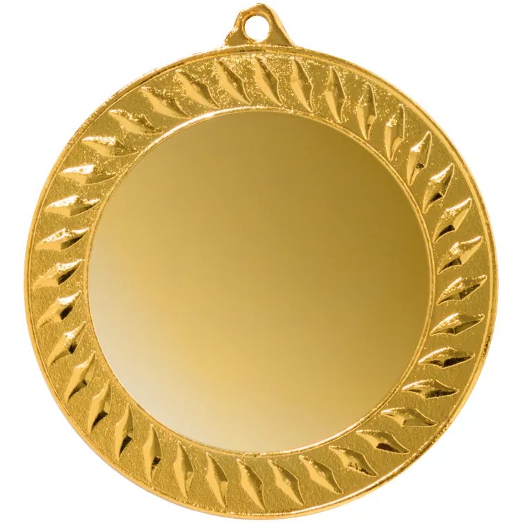 Medalla Deportiva Dorada de Metal – Diseño Personalizable