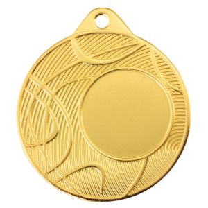 Medalla de Metal Dorada con Diseño Moderno