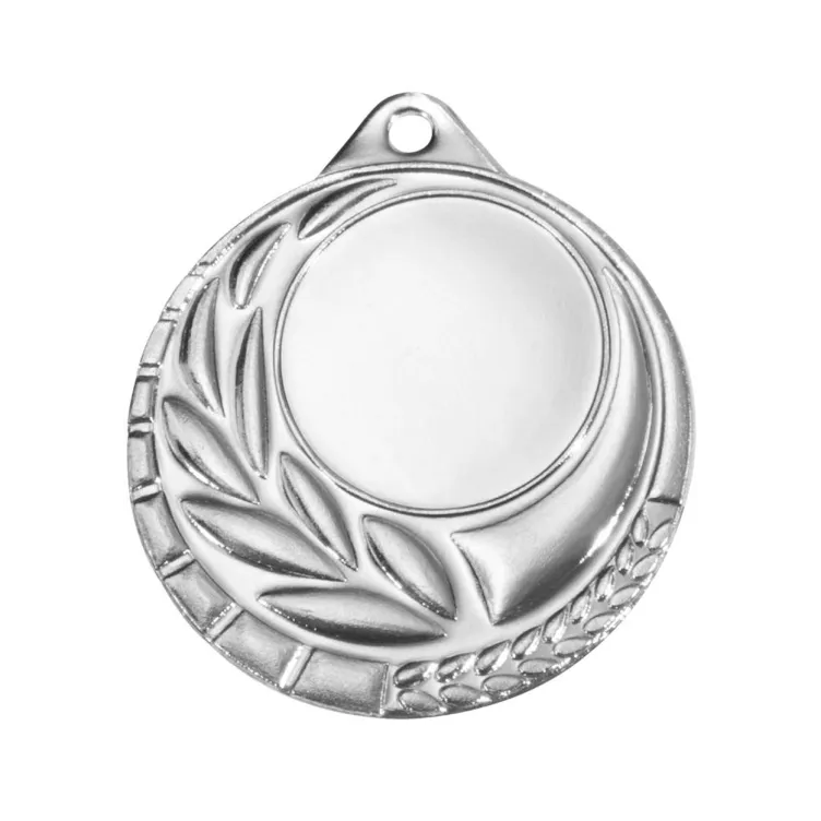 Medalla de Metal Dorada con Diseño de Laurel – Ideal para Premios y Reconocimientos