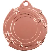 Medalla de Metal Dorada con Diseo de Estrellas Thumb