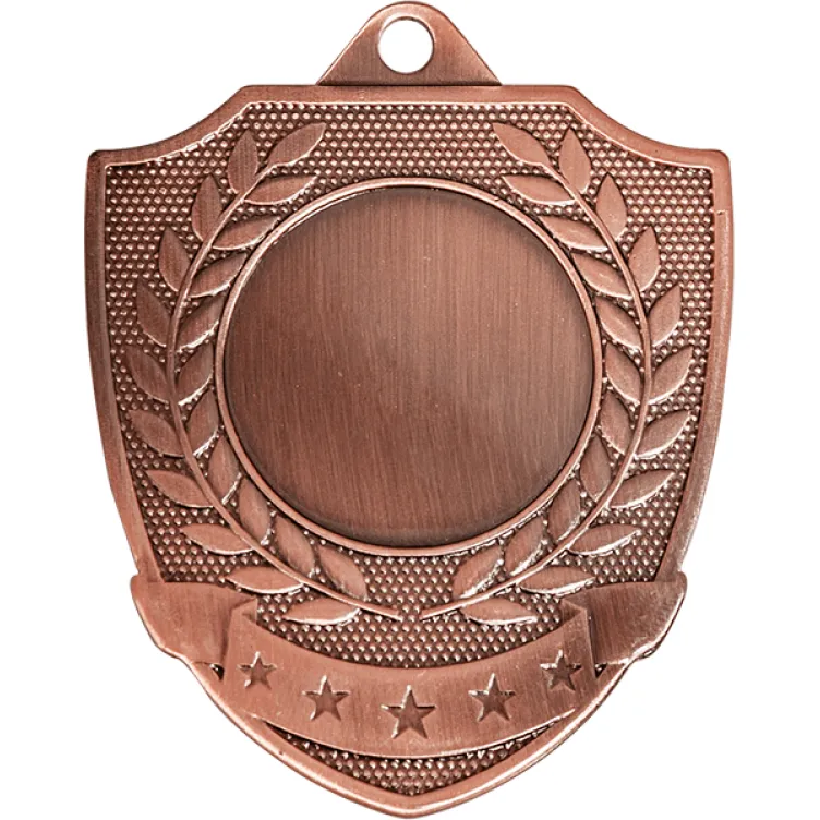 Medalla de Oro con Diseño de Escudo y Laurel – Ideal para Reconocimientos y Premiaciones