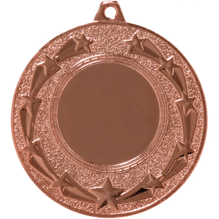Medalla Dorada de Premiación con Diseño Estelar