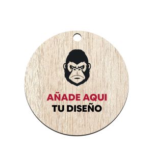 Medalla de madera sin anilla
