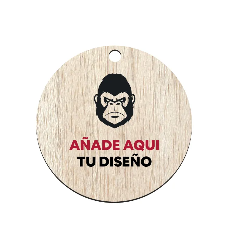 Medalla de madera sin anilla