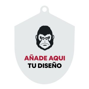 Medalla metacrilato con forma de chapa