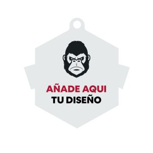 Medalla metacrilato con forma de insignia
