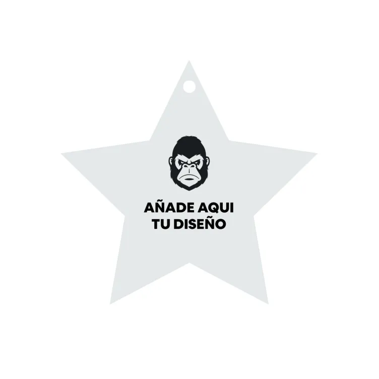 Medalla metacrilato con forma de estrella