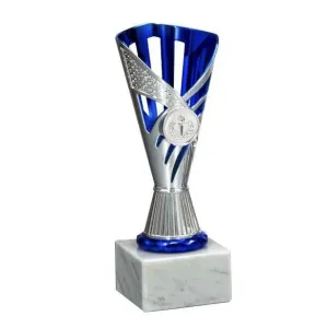 Trofeo para torneos azul y plateado