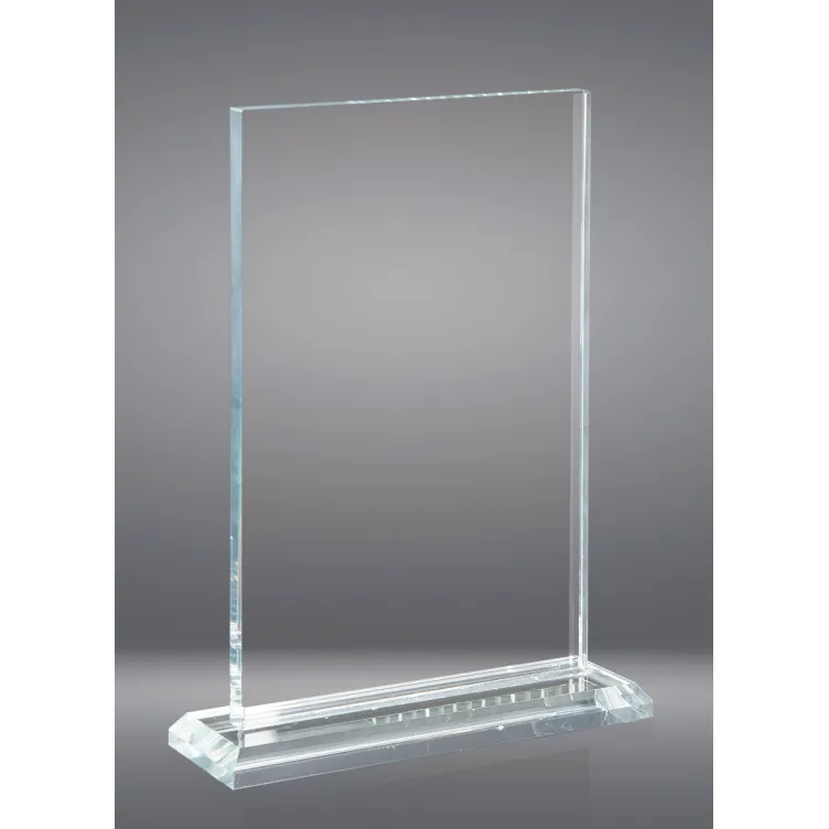 Trofeo de Cristal rectangular