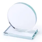 Trofeo de Cristal Circular con Base Plana Thumb