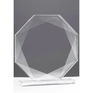 Trofeo Octogonal de Cristal