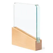 Trofeo de cristal con base de madera Thumb
