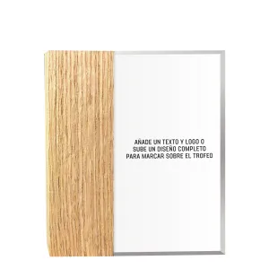 Trofeo Personalizable de Acrílico y Madera