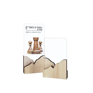 Trofeo de Metacrilato con Base de Madera