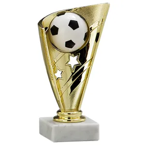 Trofeo de Fútbol en color dorado