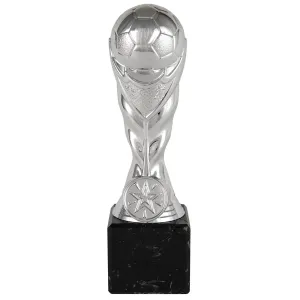 Trofeo de Fútbol en color plateado