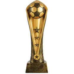 Trofeo de Fútbol en color dorado