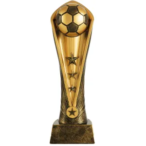 Trofeo de Fútbol en color dorado