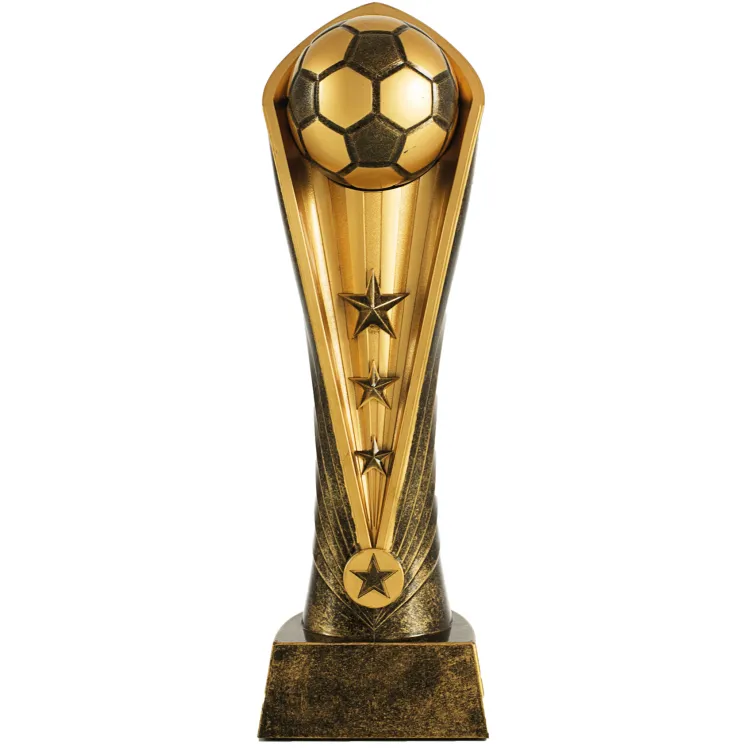 Trofeo de Fútbol en color dorado