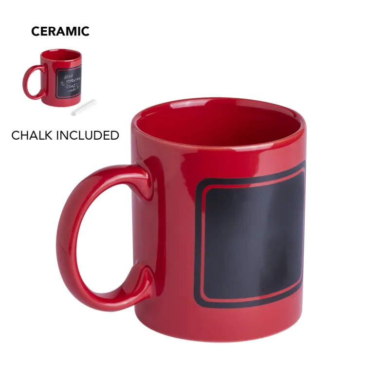 Taza Dariel 370 ml. Presentación Individual. Tiza Incluida