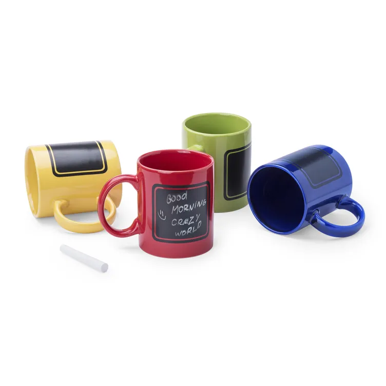 Taza Dariel 370 ml. Presentación Individual. Tiza Incluida