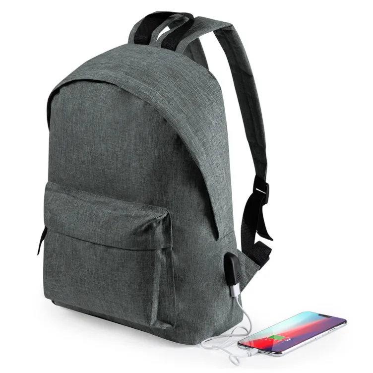 Mochila Noren Conexión USB. Parte Trasera y Cintas Acolchadas