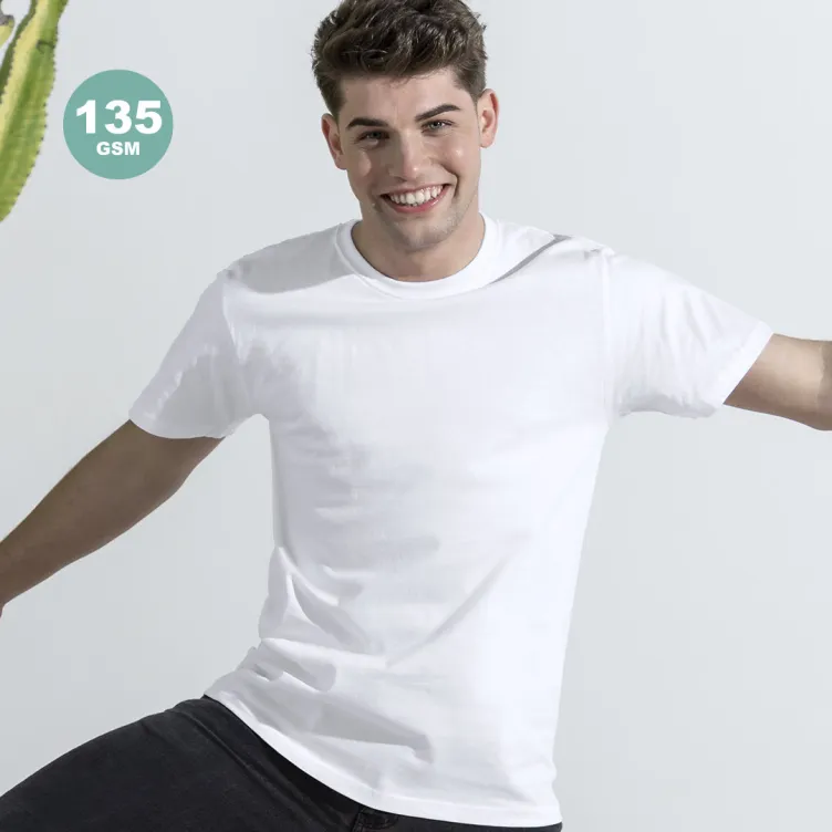 Camiseta Adulto Blanca Hecom Tallas: S, M, L, XL, XXL