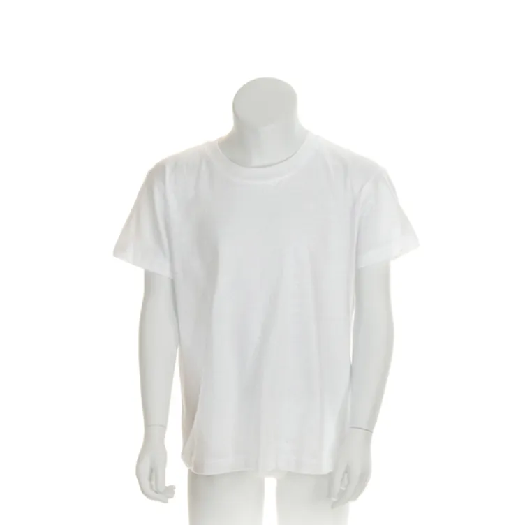 Camiseta Niño Blanca Hecom Tallas: 4-5, 6-8, 10-12