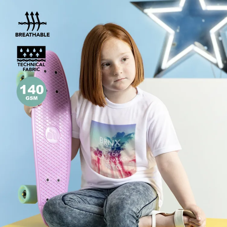 Camiseta Niño Krusly Transpirable. Tallas: 4-5, 6-8, 10-12