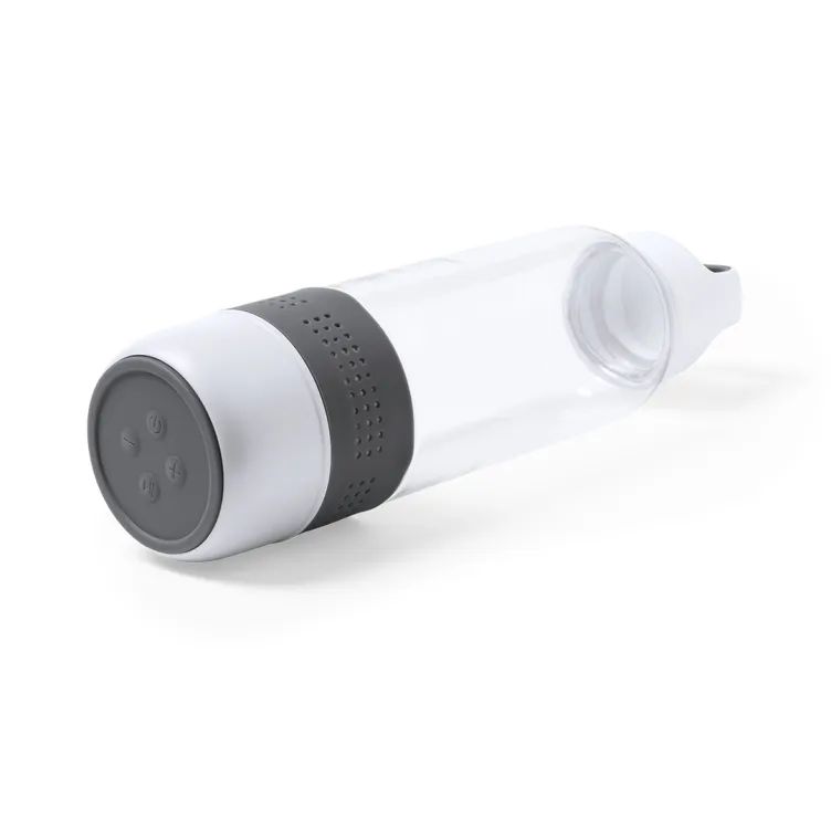 Bidón Altavoz Padow 500 ml. Conexión Bluetooth. Potencia 3W. Recargable USB. Presentación Individual. Cable Incluido