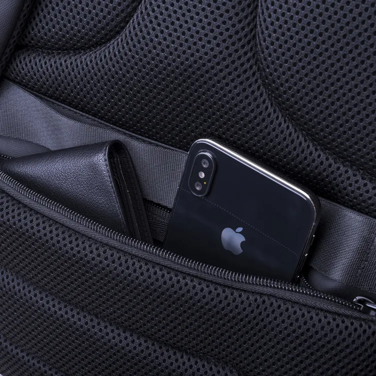 Mochila Antirrobo Ranley Conexión USB. Bolsillo Acolchado para Portátil y Tablet. Parte Trasera y Cintas Acolchadas. Cierre Seguridad Incluido