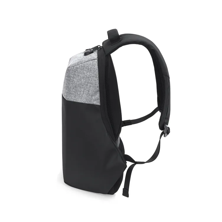 Mochila Antirrobo Ranley Conexión USB. Bolsillo Acolchado para Portátil y Tablet. Parte Trasera y Cintas Acolchadas. Cierre Seguridad Incluido