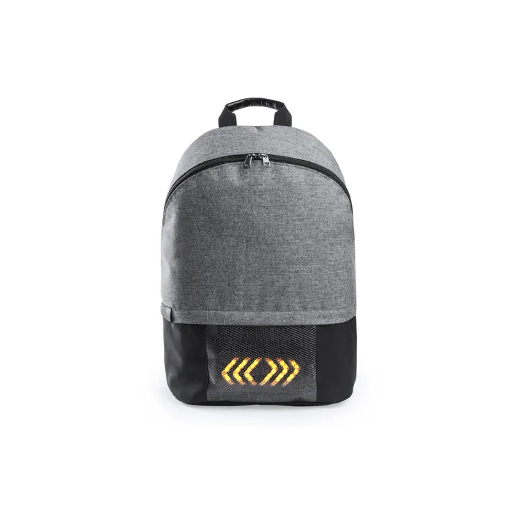 Mochila Indicador Halton Bolsillo Acolchado para Portátil. Parte Trasera y Cintas Acolchadas. Conexión Micro USB. Cable Incluido