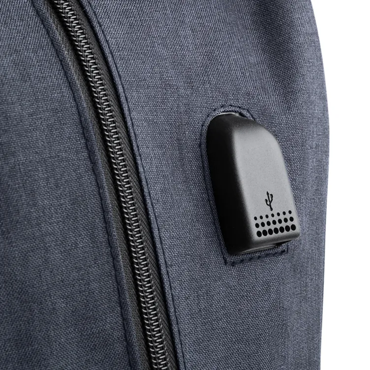 Mochila Trolley Haltrix Conexión USB. Bolsillo Acolchado para Portátil. Cintas Acolchadas