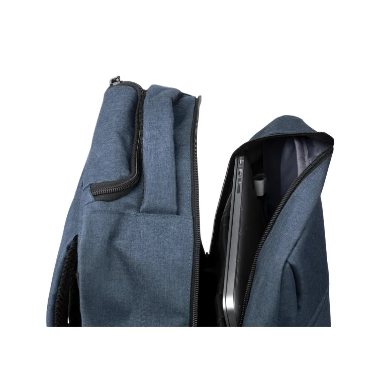 Mochila Trolley Haltrix Conexión USB. Bolsillo Acolchado para Portátil. Cintas Acolchadas