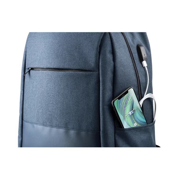 Mochila Trolley Haltrix Conexión USB. Bolsillo Acolchado para Portátil. Cintas Acolchadas