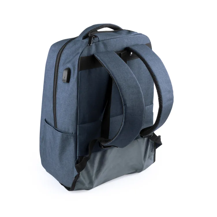 Mochila Trolley Haltrix Conexión USB. Bolsillo Acolchado para Portátil. Cintas Acolchadas