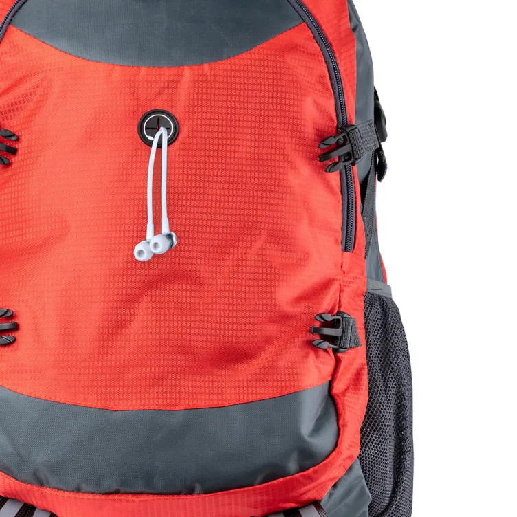 Mochila Cargadora Rasmux Conexión USB. Bolsillo Acolchado para Portátil. Parte Trasera y Cintas Acolchadas