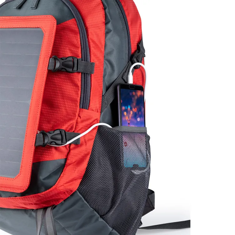 Mochila Cargadora Rasmux Conexión USB. Bolsillo Acolchado para Portátil. Parte Trasera y Cintas Acolchadas