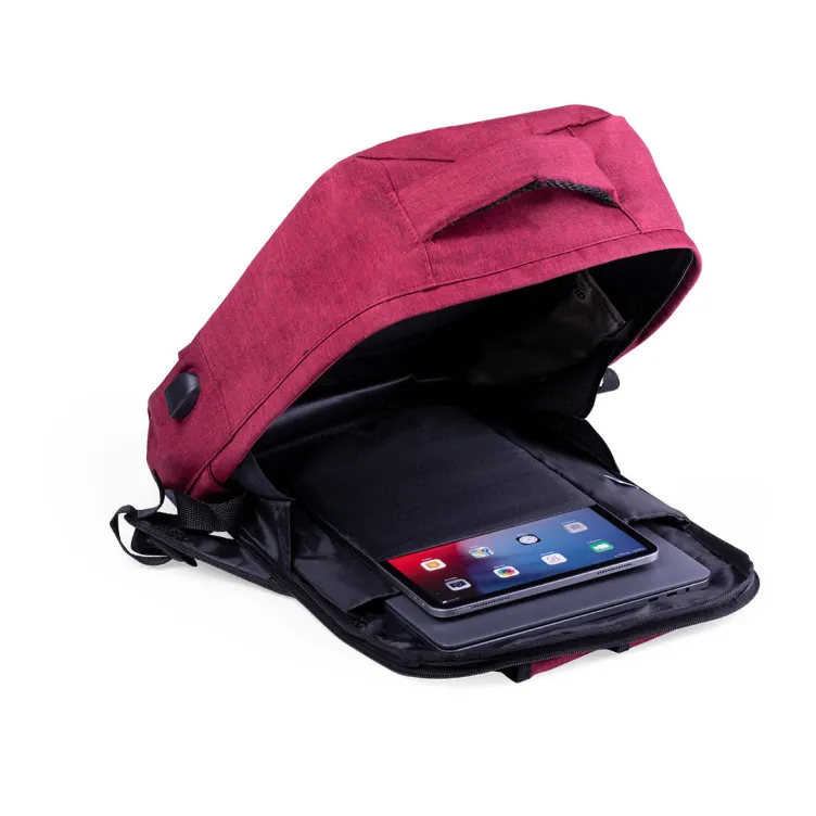 Mochila Antirrobo Komplete Protector RFID. Conexión USB. Bolsillo Acolchado para Portátil y Tablet. Parte Trasera y Cintas Acolchadas