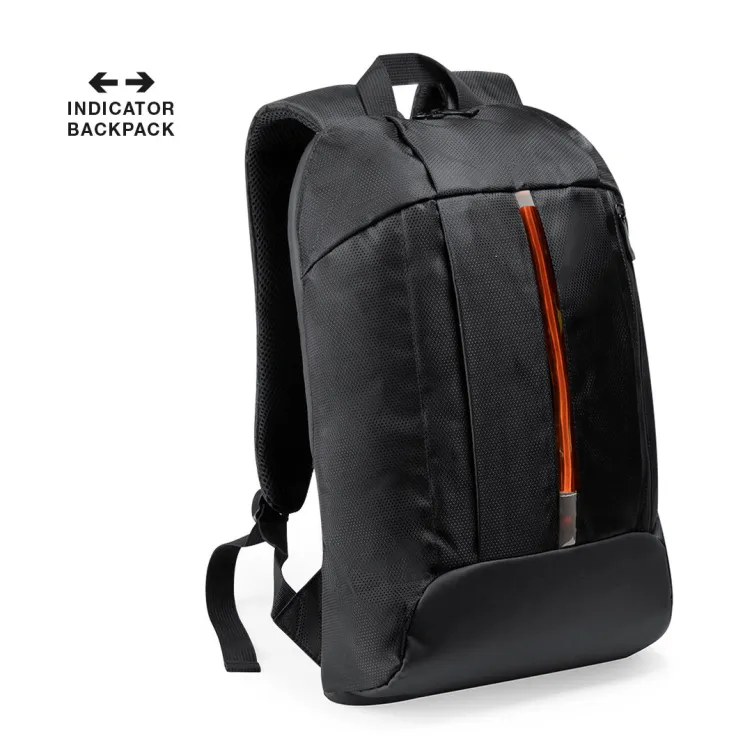 Mochila Indicador Dontax Luces Led. Bolsillo Acolchado para Portátil. Parte Trasera y Cintas Acolchadas. Conexión USB. Cable Incluido