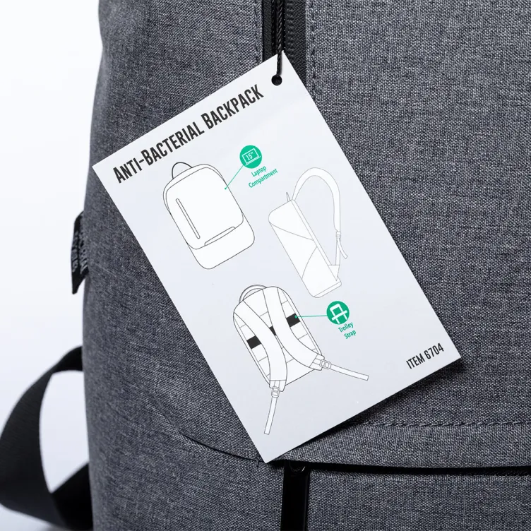Mochila Antibacteriana Mordux Acolchada. Bolsillo Acolchado para Portátil