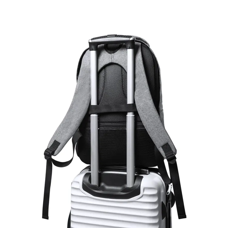Mochila Antirrobo Bulman Bolsillo Acolchado para Portátil y Tablet. Parte Trasera y Cintas Acolchadas